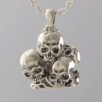 【キアロスクーロ】メメント・モリ 4skulls ペンダント@bricola 2003