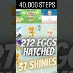 ✨I HATCHED 30+ SHINIES During Pokemon Go’s NEWEST HATCH DAY EVENT!!!✨ #shorts #pokemon