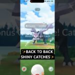 ✨WOW! I CAUGHT BACK TO BACK SHINY POKEMON IN POKEMON GO!!!✨ #shorts #pokemon