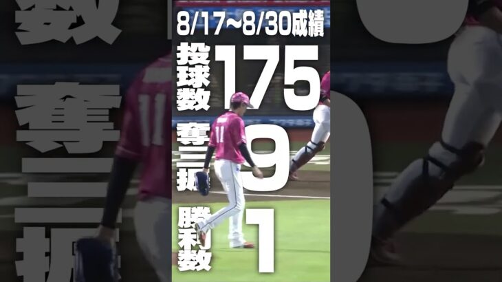 極上のコントロール！これぞベテラン投球術！岸 孝之（東北楽天ゴールデンイーグルス）