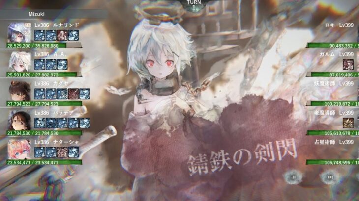 【メメントモリ】　幻影の神殿（４回目）※早送り