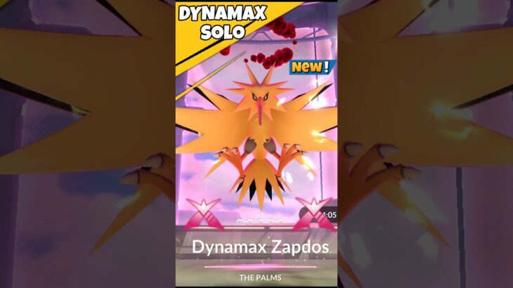 Solo✨️Dynamax Zapdos Raid in Pokemon Go