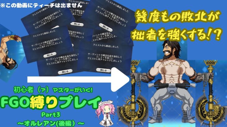 【FGO】何度も敗北し、ついにレベルアップ解禁！？　初心者（？）マスターが行くFGO縛りプレイ Part3【VOICEVOX実況/解説】