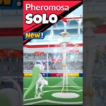 Solo✨️Pheromosa Raid With✨️Mega Mewtwo Y in Pokemon Go