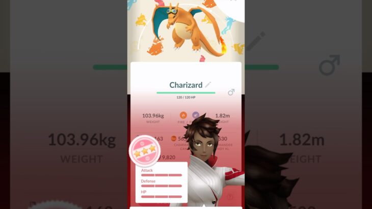 💯WOW! 100 IV BACKGROUND COSTUME Charizard CAUGHT in Pokemon Go!💯 #shorts #pokemon