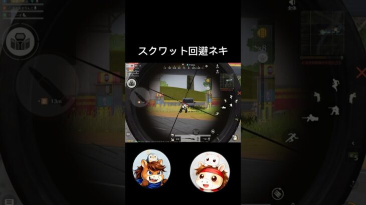 スクワットこそ最強の回避術!?#荒野行動#りんぐん作戦本部#ゲーム実況#おもしろ#ゲーム