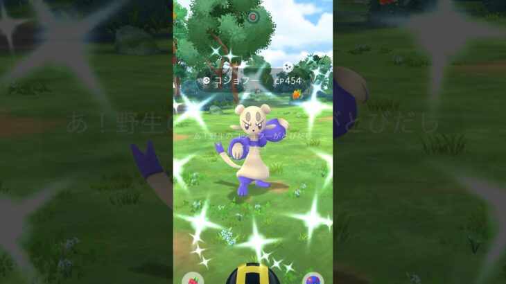 [PokemonGO] 色違いコジョフーやっと初ゲット! #ポケモンGO