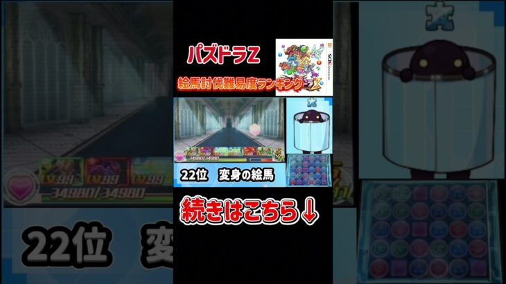 【パズドラZ】絵馬討伐難易度ランキングTOP22位発表してみた！