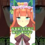 【ウマ娘】みんながトレセン学園高等部1年生A組の中で一番好きな人は誰？【ウマ娘プリティーダービー】