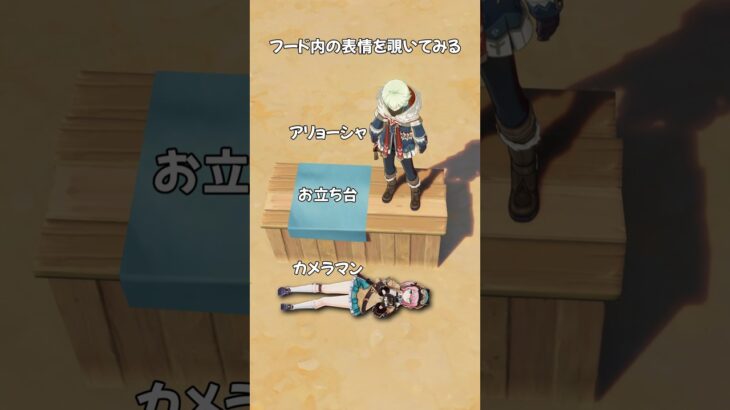 【原神】フードを被ったアリョーシャを下から覗いてみると… #原神 #genshinimpact #アリョーシャ #Alyosha #알료샤 #阿罗夏 #阿羅夏 #shorts