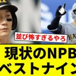 【これ】現状のNPBベストナイン【プロ野球反応集】