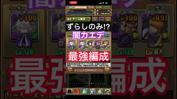 『闇カエデ』ずらし最強編成【パズドラ】