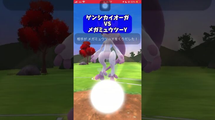【ポケモンGO】ゲンシカイオーガ VS メガミュウツーY！【GBL】#shorts #ポケモンgo #gbl #ポケモン #マスターリーグ