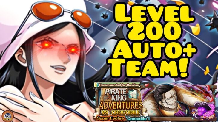 LEVEL 200 AUTO+ TEAM vs PKA Crocodile FC Usop&Franky OR Luffy&Bonney [OPTC] トレクル