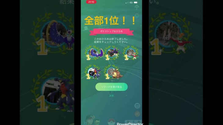 おひろめの結果！ #ポケモン #ポケモンgo #pokemongo #pokemon #おひろめ #1位