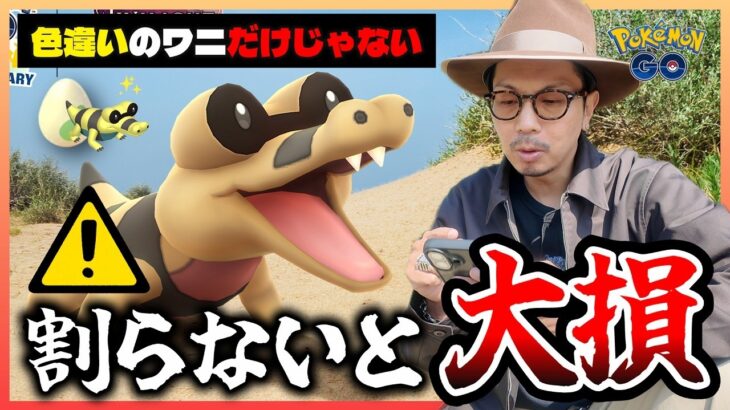 【ポケモンGO】無料ゲットを忘れるな！！色違いメグロコだけじゃないんです・・・！！限定ボーナス＆タイムチャレンジを絶対に見逃すな！！【ふかの日「メグロコ」：前日確認】